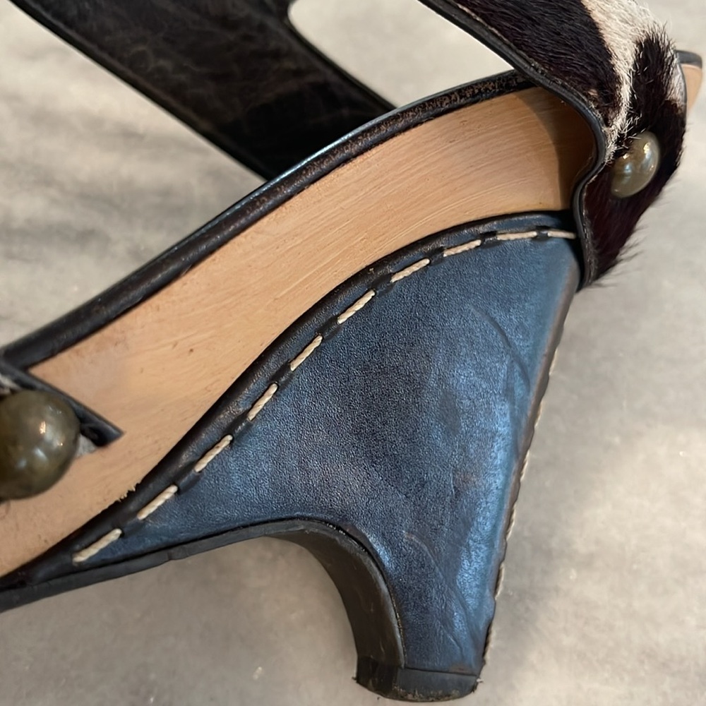 BCBGMaxazria Brown and White Women's Heels - Picture 8 of 12